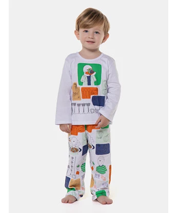 Pijama manga longa e calça