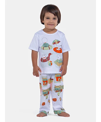 Pijama Manga Curta e Calça