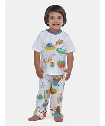 Pijama Manga Curta e Calça