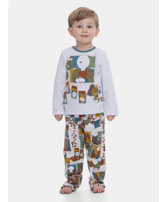 Pijama Menino Manga Longa e Calça