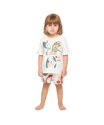 Conjunto Feminino Baby Manga Curta e Short