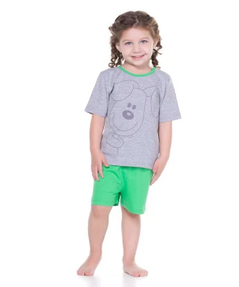 Pijama manga curta e short       