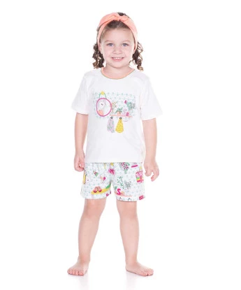 Pijama manga curta e short