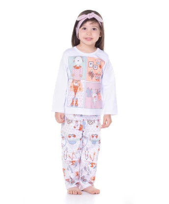 Conjunto Feminino Baby Manga Curta e Calça