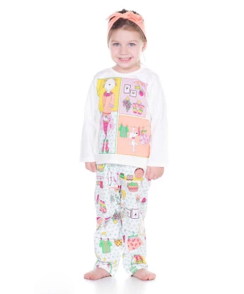 Pijama manga longa e calça 