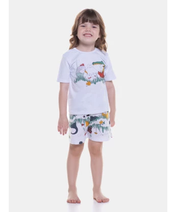 Pijama manga curta e short   