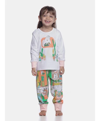 Pijama manga longa e calça      