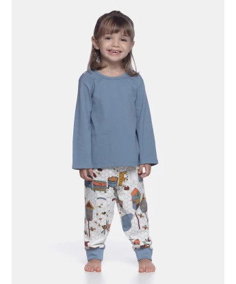 Pijama manga longa e calça
