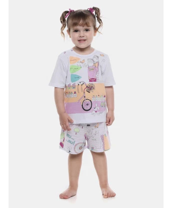 Pijama Manga Curta e Short