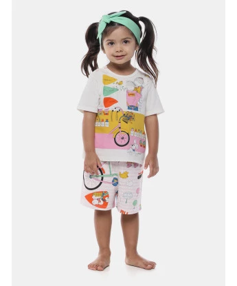 Pijama Manga Curta e Short
