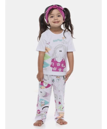 Pijama Manga Curta e Calça