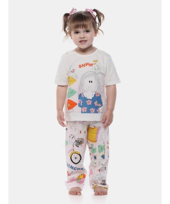 Pijama Manga Curta e Calça
