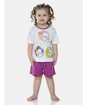 Pijama Manga Curta e Short