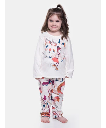 Pijama Feminino Infantil Manga Longa e Calça Pat