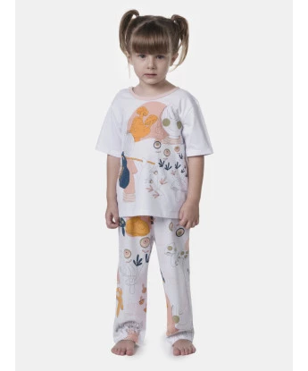 Pijama manga curta e calça