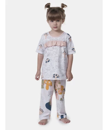 Pijama manga curta e calça     