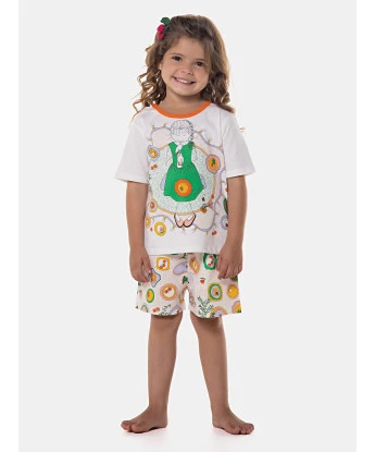 Pijama manga curta e short