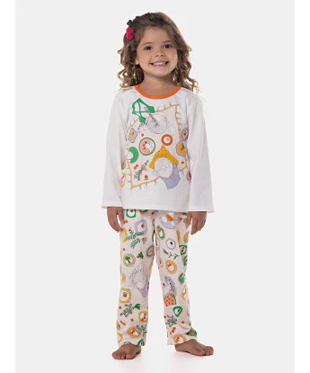 Pijama manga longa e calça