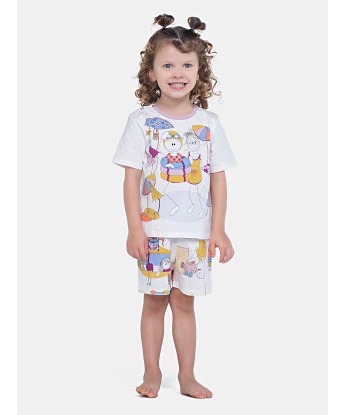 Pijama Manga Curta e Short