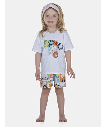 Pijama Feminino Baby Manga Curta e Short