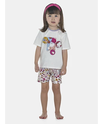 Pijama Feminino Baby Manga Curta e Short