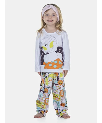 Pijama Feminino Baby Manga Longa e Calça