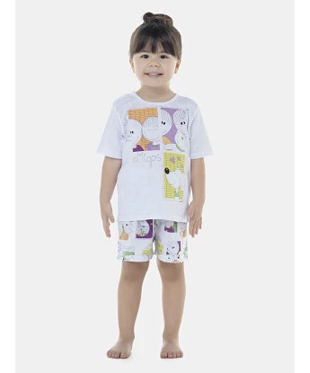 Pijama Feminino Baby Manga Curta e Short