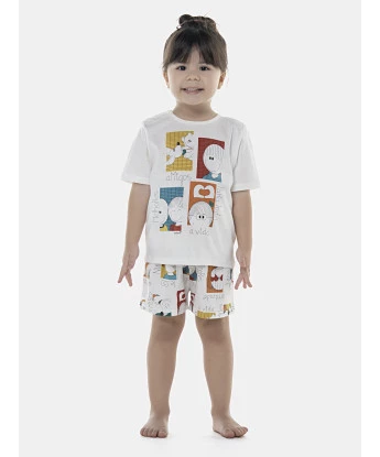 Pijama Feminino Baby Manga Curta e Short