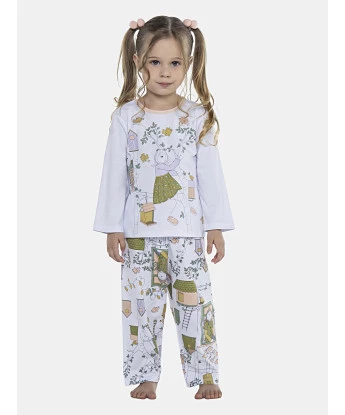 Pijama Feminino Baby Manga Longa e Calça