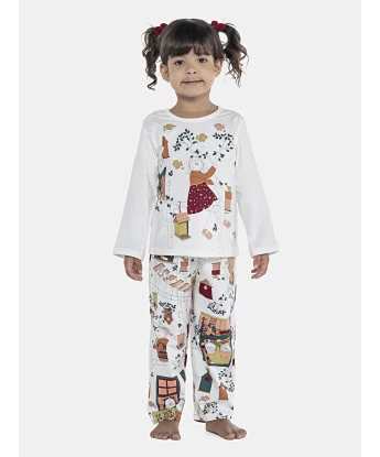 Pijama Feminino Baby Manga Longa e Calça