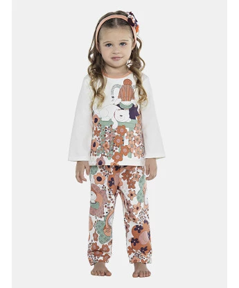 Pijama Feminino Baby Manga Longa e Calça Moletinho