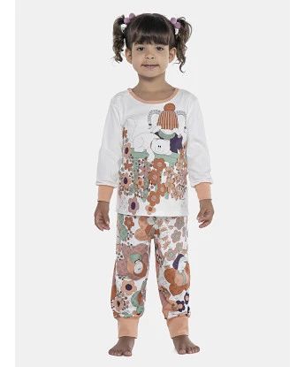 Pijama Feminino Baby Manga Longa e Calça Com Punhos