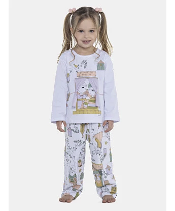 Pijama Feminino Baby Manga Longa e Calça