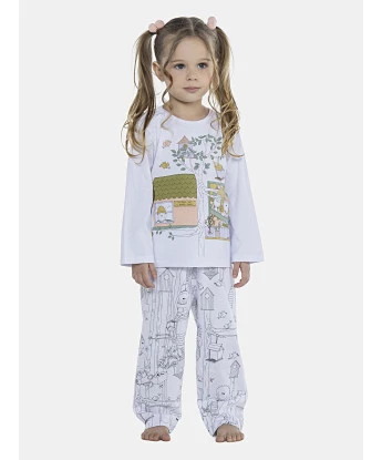 Pijama Feminino Baby Manga Longa e Calça