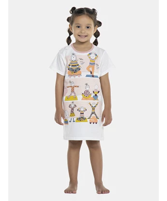 Camisão Feminino Baby Manga Curta