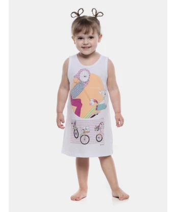 Camisola Infantil Menina Regata Média Annie e Ted