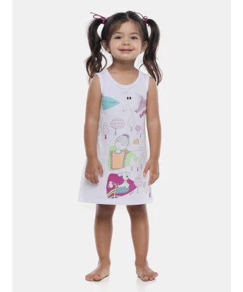 Loja Sonhart | Camisola Infantil Menina Regata Média Pat e Annie