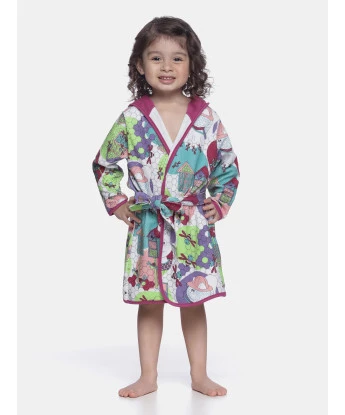Roupão Feminino Baby Manga Longa Com Capuz
