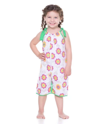 PIJAMA MACACÃO ALÇA FEMININO INFANTIL