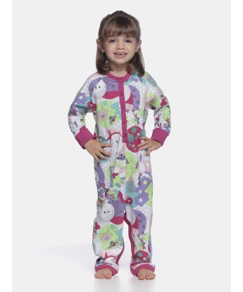 Macacão Feminino Baby Manga Longa