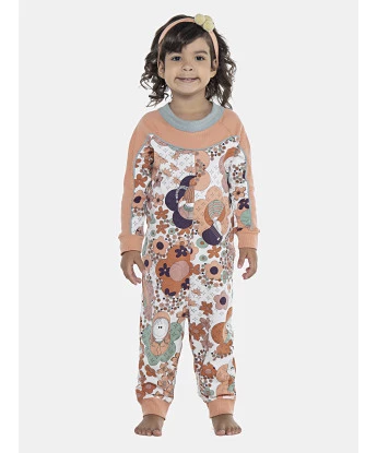 Macacão Feminino Baby Manga Longa Raglan