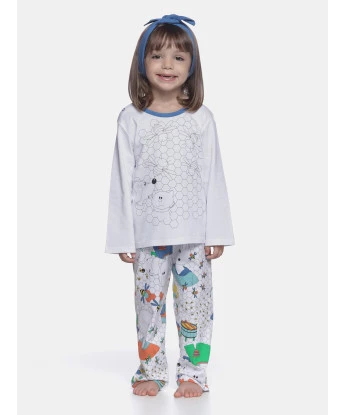 Pijama manga longa e calça