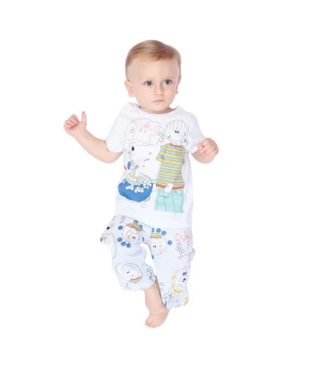 Pijama manga curta e calça