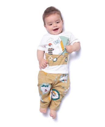 PIJAMA MANGA CURTA E CALÇA