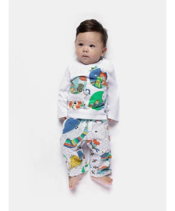 Pijama manga longa e calça