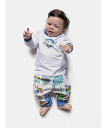 Pijama body manga longa e mijão