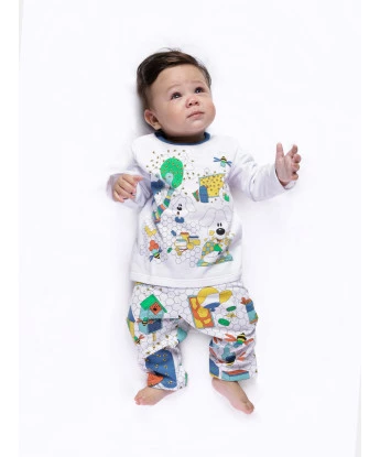 Pijama manga longa e calça