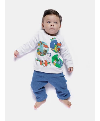 Pijama manga longa e calça        