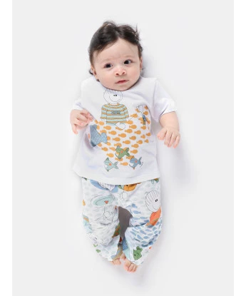 Pijama manga curta e calça