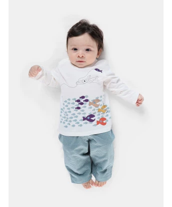Pijama manga longa e calça